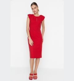 Снимка на Trendyol Red Collar Detailed Waistband Woven Dress