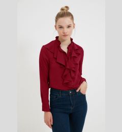 Снимка на Trendyol Red Frilled Woven Shirt