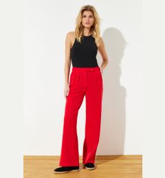 Снимка на Trendyol Red Wide Leg Woven Trousers