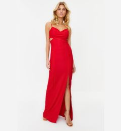 Снимка на Trendyol Red Woven Evening Dress & Graduation Dress