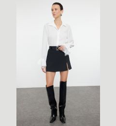 Снимка на Trendyol Regular Fit Shirt with Lace Detail on Ecru Sleeves