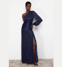 Снимка на Trendyol Saks A-Cut Knitted Elegant Evening & Graduation Dress