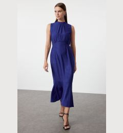 Снимка на Trendyol Saks Jacquard A-Line Maxi Woven Dress