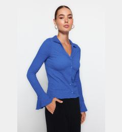 Снимка на Trendyol Saks Premium Textured Spanish Sleeve Flexible Knitted Shirt