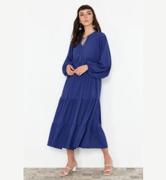 Снимка на Trendyol Saks Tassel Tie Detailed Woven Dress