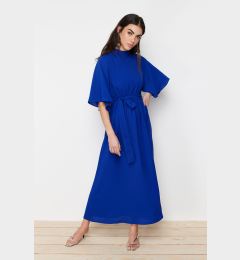 Снимка на Trendyol Saxe Blue Belted Half Sleeve Woven Dress