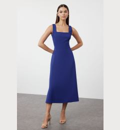 Снимка на Trendyol Saxon Plain Midi Woven Dress