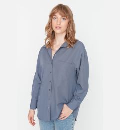 Снимка на Trendyol Shirt - Grau - Oversize