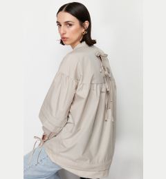 Снимка на Trendyol Stone Back Tie Detail Cotton Woven Shirt