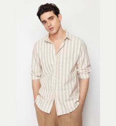 Снимка на Trendyol Stone Regular Fit Striped Shirt