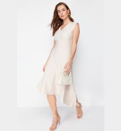 Снимка на Trendyol Stone Skirt Asymmetrical Midi Woven Dress