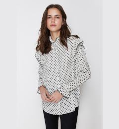 Снимка на Trendyol Stone Woven Polka Dot Chiffon Shirt