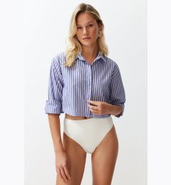 Снимка на Trendyol Striped Woven Backless Linen Look Shirt