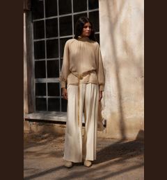 Снимка на Trendyol X AI Beige Pleated Woven Trousers