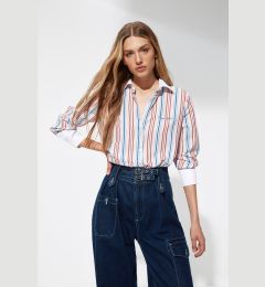 Снимка на Trendyol X Sagaza Studio Multicolor Striped Embroidery Shirt