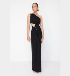 Снимка на Trendyol X Zeynep Tosun Black Cut Out and Accessory Detailed Long Evening Dress & Graduation Dress