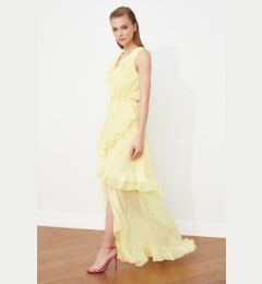 Снимка на Trendyol Yellow Ruffle Evening Dress