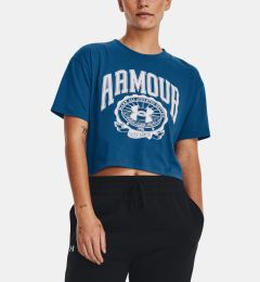 Снимка на Under Armour T-Shirt UA COLLEGIATE CREST CROP SS-BLU - Women