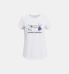 Снимка на Under Armour T-shirt UA Colorblock BL SS-WHT - Girls