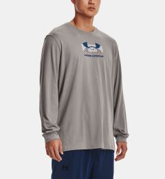 Снимка на Under Armour T-shirt UA GRID GEOMETRIC LOGO LS-GRY - Men