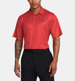 Снимка на Under Armour T-Shirt UA Perf 3.0 Printed Polo-RED - Men's