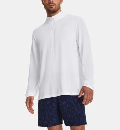 Снимка на Under Armour T-shirt UA SEAMLESS STRIDE 1/4 ZIP-WHT - Men