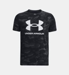 Снимка на Under Armour T-Shirt UA SPORSTYLE LOGO AOP SS-BLK - Boys