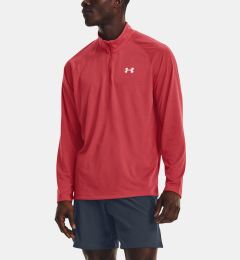 Снимка на Under Armour T-Shirt UA STREAKER HALF ZIP-RED - Men