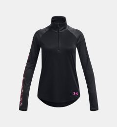 Снимка на Under Armour T-Shirt UA Tech Graphic 1/2 Zip -BLK - Girls