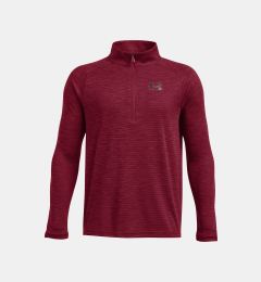 Снимка на Under Armour UA Tech Textured 1/2 Zip-RED T-shirt - Boys