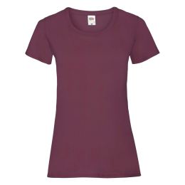 Снимка на Valueweight Fruit of the Loom Burgundy T-shirt