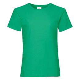 Снимка на Valueweight Fruit of the Loom Girls' Green T-shirt