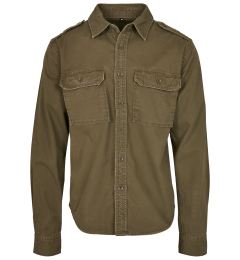 Снимка на Vintage Long Sleeve Shirt Olive