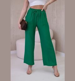 Снимка на Viscose wide green trousers