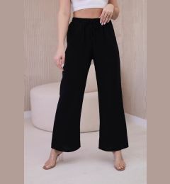 Снимка на Viscose wide trousers black