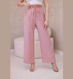 Снимка на Viscose wide trousers dark powder pink