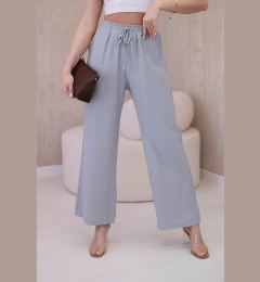 Снимка на Viscose wide trousers grey