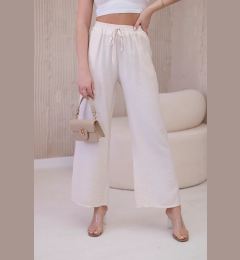 Снимка на Viscose wide trousers in light beige color