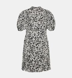 Снимка на White and black floral dress with balloon sleeves VERO MODA Lydia - Women