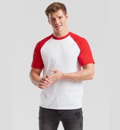 Снимка на White Baseball Fruit of the Loom T-shirt