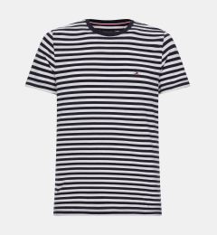 Снимка на White-black men's striped basic t-shirt Tommy Hilfiger