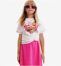 Снимка на White Girls T-Shirt Desigual Pink Panther - Girls