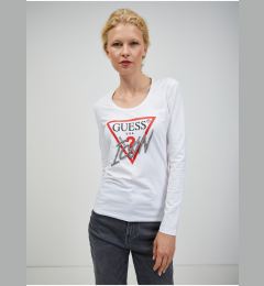 Снимка на White Ladies Long Sleeve T-Shirt Guess - Women