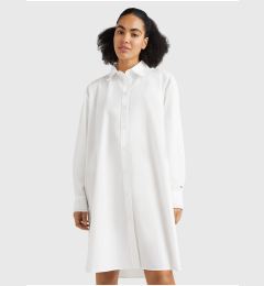 Снимка на White Ladies Oversize Shirt Dress Tommy Hilfiger - Women