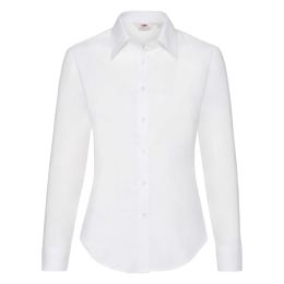 Снимка на White lady-fit classic shirt Oxford Fruit Of The Loom