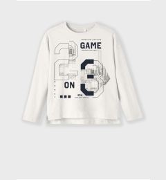 Снимка на White Long Sleeve T-Shirt name it Vob - Boys