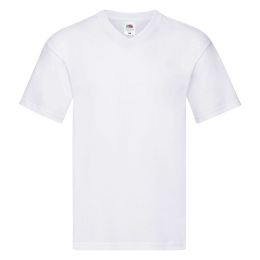 Снимка на White T-shirt Original V-neck Fruit of the Loom