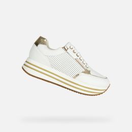 Снимка на White women's sneakers Geox Kency - Women's