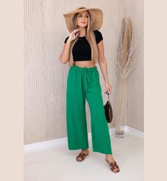 Снимка на Wide-waisted trousers in green colour