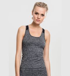 Снимка на Women's Active Melange Workouts Top Charcoal/White/Black